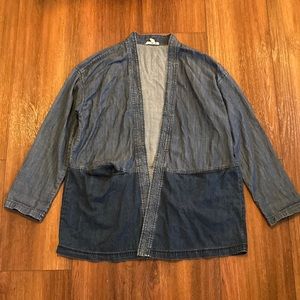 Eileen Fischer denim kimono jacket - Small